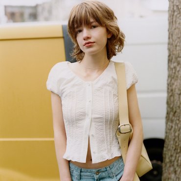 레이브 Pintuck V-neck Blouse VW5MB126_3color