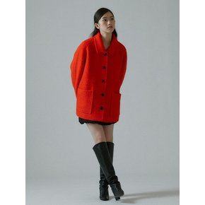 Boukle Raglan Half Coat-red