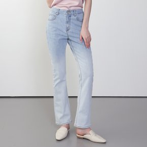 [이아소 그라데이션 부츠컷 데님 팬츠_라이트 블루] Iaso Gradation Bootscut Denim pants_LB