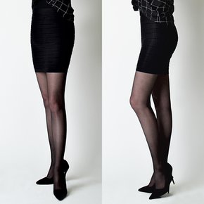 란스코 물결 스판 여성 미니 스커트 WLS-WSK-0314-블랙