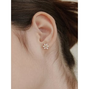(실버925) 오로라 오팔 꽃 귀걸이 EC3145