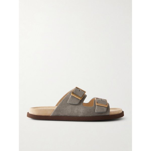 브루넬로쿠치넬리 버클 스웨이드 샌들 46376663163009963