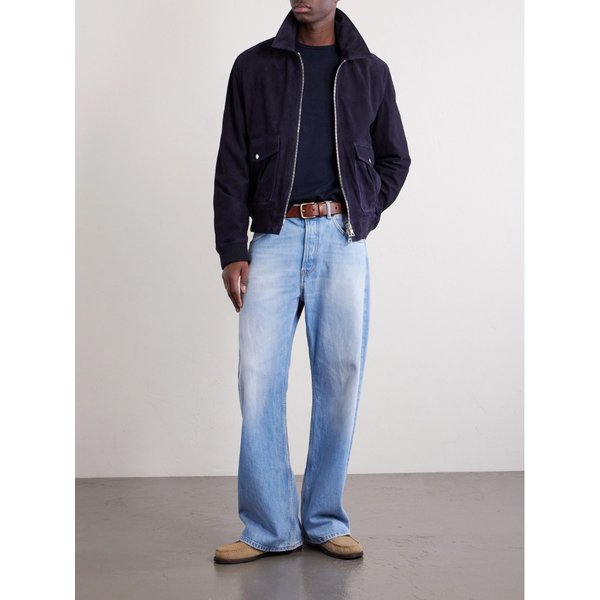 미스터 피 스웨이드 블루종 재킷 46376663163027179