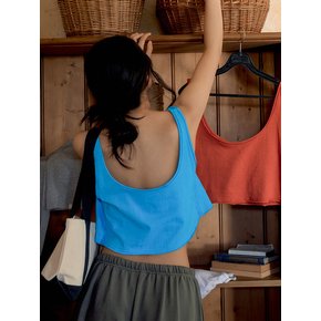 Chill Crop Tank (Ocean Blue)