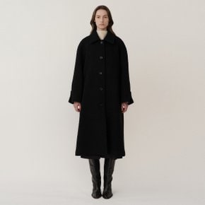 PF23 Alpaca 알파카 Boucle Wool Coat Black