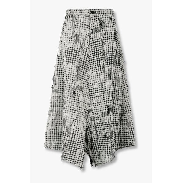 [Y`s]깅엄 체크 프린지 큐롯 팬츠 6616111103000