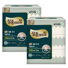 잘풀리는집 명품 로션티슈 보습각티슈 230매 3입 x2개