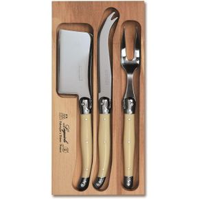 영국 라귀올 커트러리 LAGUIOLE Set of 3 스테인리스 스틸 Cheese Knives in Box K70W 1709540