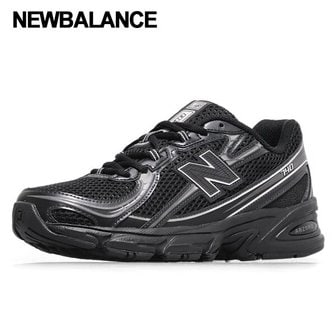 뉴발란스 (정품) 남여공용 740 스니커즈 운동화 블랙 U740BM2