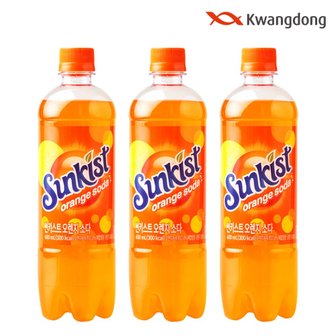  광동 썬키스트 오렌지소다 600ml x 24개