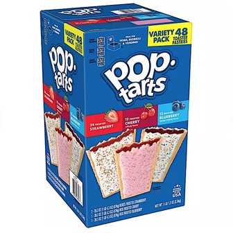  팝타르트 시리얼바 딸기 체리 블루베리맛 PopTarts Variety Pack 48개입