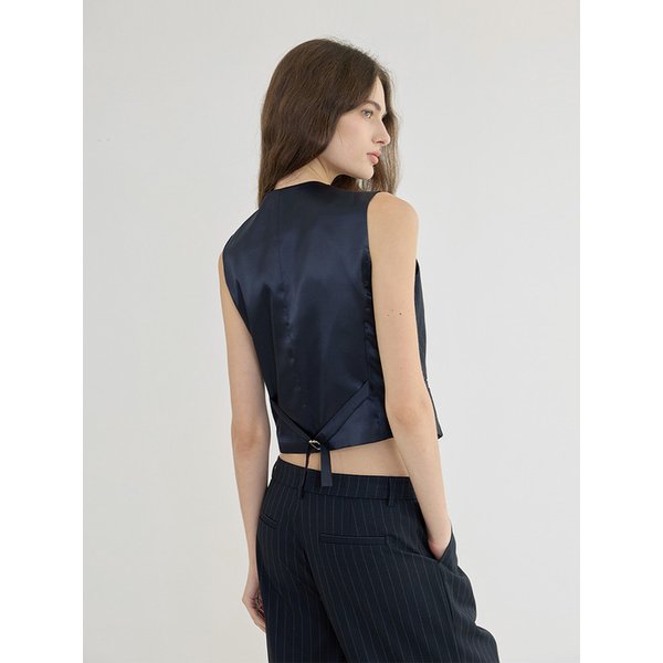 F/W Striped Three Set-up Suit Wool Vest