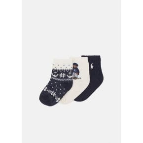 키즈 폴로 랄프로렌 홀리데이 BEAR-CREW SOCK-3 팩 유니섹스 남여공용 - 양말 - assorted 953125