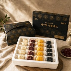 이제주 블루탐 오메기떡 4종 혼합세트 40개입 부직포가방