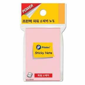 프린텍 S5176P 파워 스티키노트 핑크 51x76mm 100매_N3685500