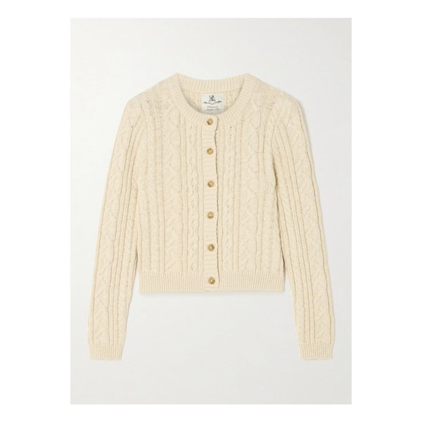 데니미스트 케이블 니트 코튼 가디건 에크루 1647597342806573