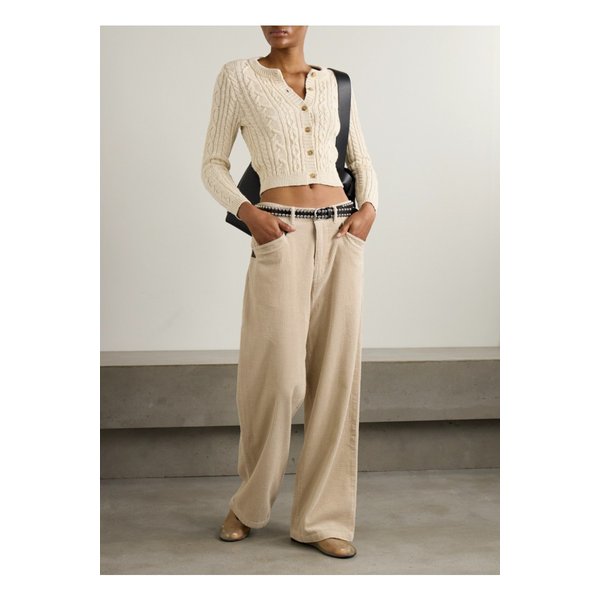 데니미스트 케이블 니트 코튼 가디건 에크루 1647597342806573