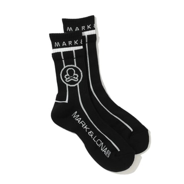마크앤로나 M GN BLANK SKULL & LINE MID SOCKS (LR2YS14M)