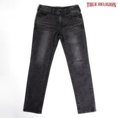 [TRUE RELIGION] 남성 스톤워싱 슬림 스트레이트 데님 팬츠 블랙