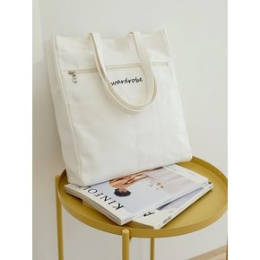 DOUBLE SIDED SHOULDER BAG_WHITE