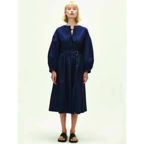 puff sleeve dress(navy)