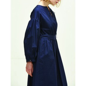 puff sleeve dress(navy)