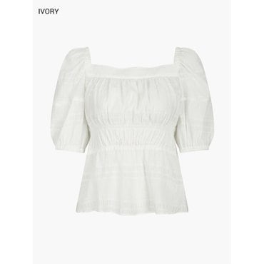 NICE CLAUP 스모킹디테일 투웨이 블라우스 [A242PWB532]