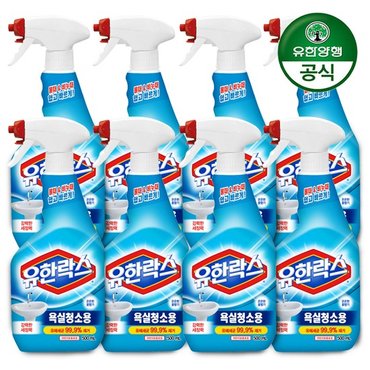 유한양행 유한락스 욕실청소용 500ml+500ml x 4개