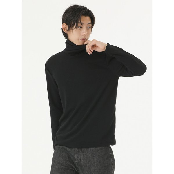 터틀넥 폴라 니트 black