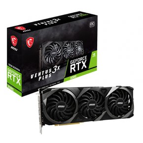 MSI GeForce RTX 3080 VENTUS 3X PLUS 12G OC LHR 그래픽 보드 VD8008 블랙