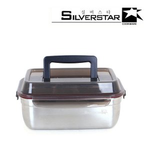 [BIZ][SILVERSTAR] 실버스타 모이 스텐레스 핸디형 김치통 원핸들2호/3L