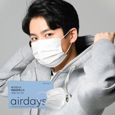 에어데이즈 KFAD 여름용 비말차단 숨쉬기편한 마스크 덴탈마스크 대형 50매 화이트