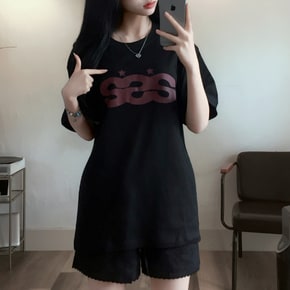 여리핏 박스 sss프린팅 반팔 티셔츠4color