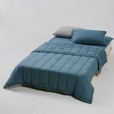 코튼 워싱 피그먼트 차렵이불_SS_틸블루 J60N902146795