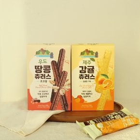 제주 우도땅콩 츄러스 초코봉 7개입 과자 제주도기념품 간식