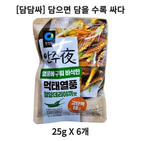 담담싸 안주야 먹태열풍 청양데리야끼맛 25g 6개