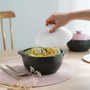 한국도자기리빙 라인팟 무균열 뚝배기 16CM 화이트