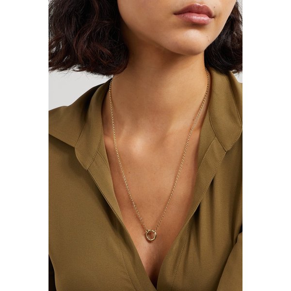 파운드레 스몰 오픈 벨처 18k 골드 네크리스 1647597292015851