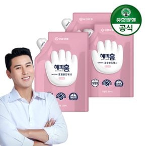 해피홈 SAFE365 핸드워시 리필형 핑크포레향 200ml x 3개