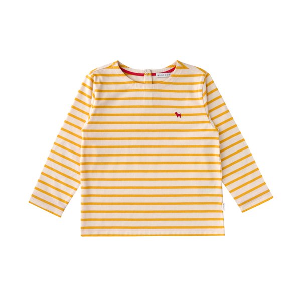 [여주점] [오프라벨 여주점] 블루독 (YE) 하트 STRIPE 티셔츠 (25115-330-54)