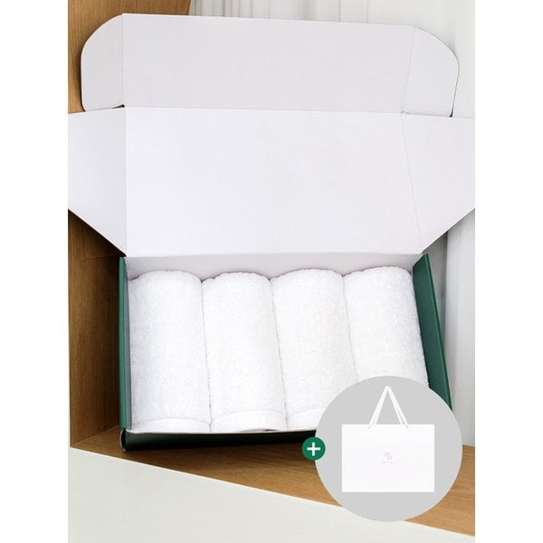 1퍼센테이지 화이트빈 200g 40수 코마사 타올 4P 선물세트