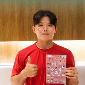 정준재 선수 스포츠 야구 타투 스티커 응원용품 페이스 페인팅 건식 판박이