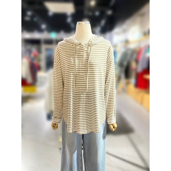 [여주점] 스트라이프 후드 티셔츠 (BATSC5611)