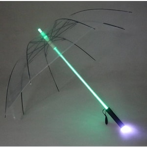 포유렐라 대형 LED 우산 광선검 튼튼한 장우산
