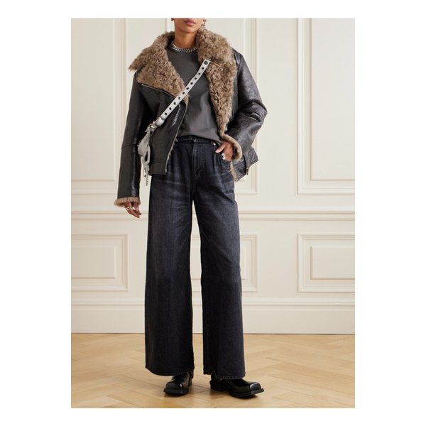 벨트 하이라이즈 와이드 진 블랙 1647597346684679