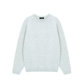 Basic Cashlike Round Knit - Sand Grey