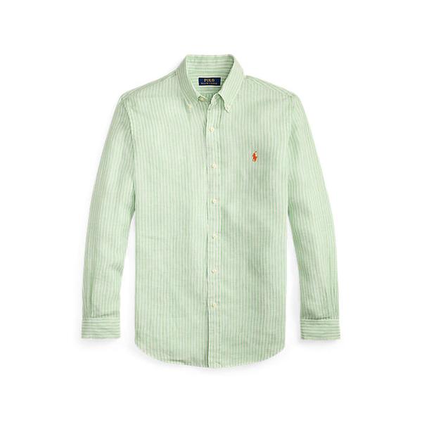 남성 클래식핏 스트라이프 리넨 셔츠(MNPOWOV16824969300)