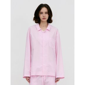 Stay Stripe Pajamas Long Sleeve Shirts - Raw Pink