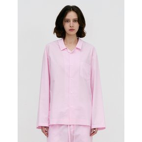 Stay Stripe Pajamas Long Sleeve Shirts - Raw Pink