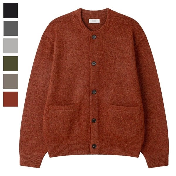 남자 아르테 라운드 포켓 버튼 가디건 SG-CA-Q084-브릭